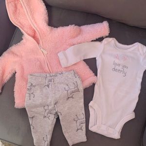 Jacket, shirt, & pants for baby. Perfect condition